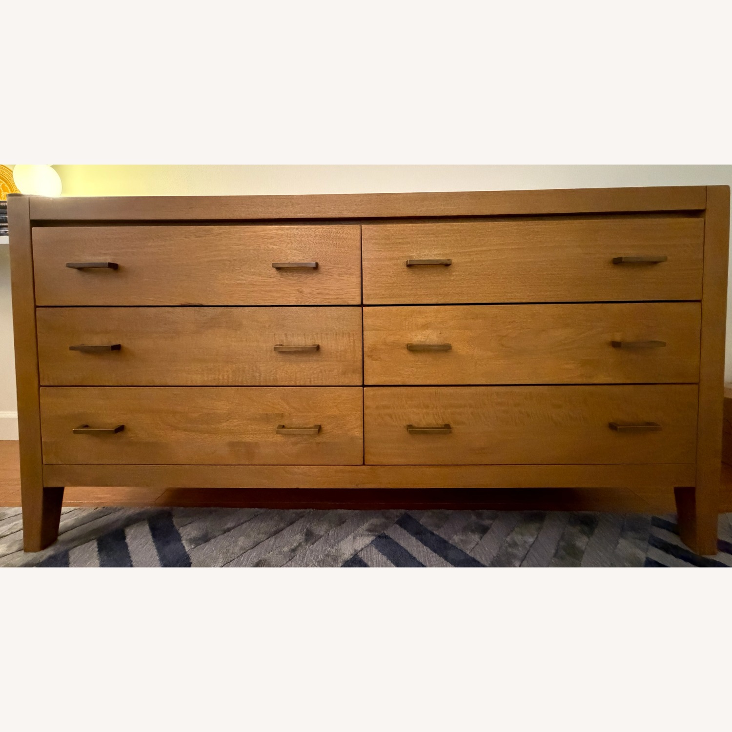 Crate & Barrel Light Brown Wood 6-Drawer Dresser - image-1