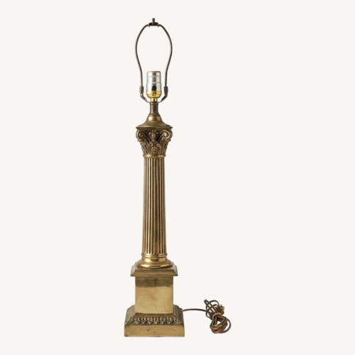 Used Vintage/Antique Finds Gold Brass Table Lamp for sale on AptDeco