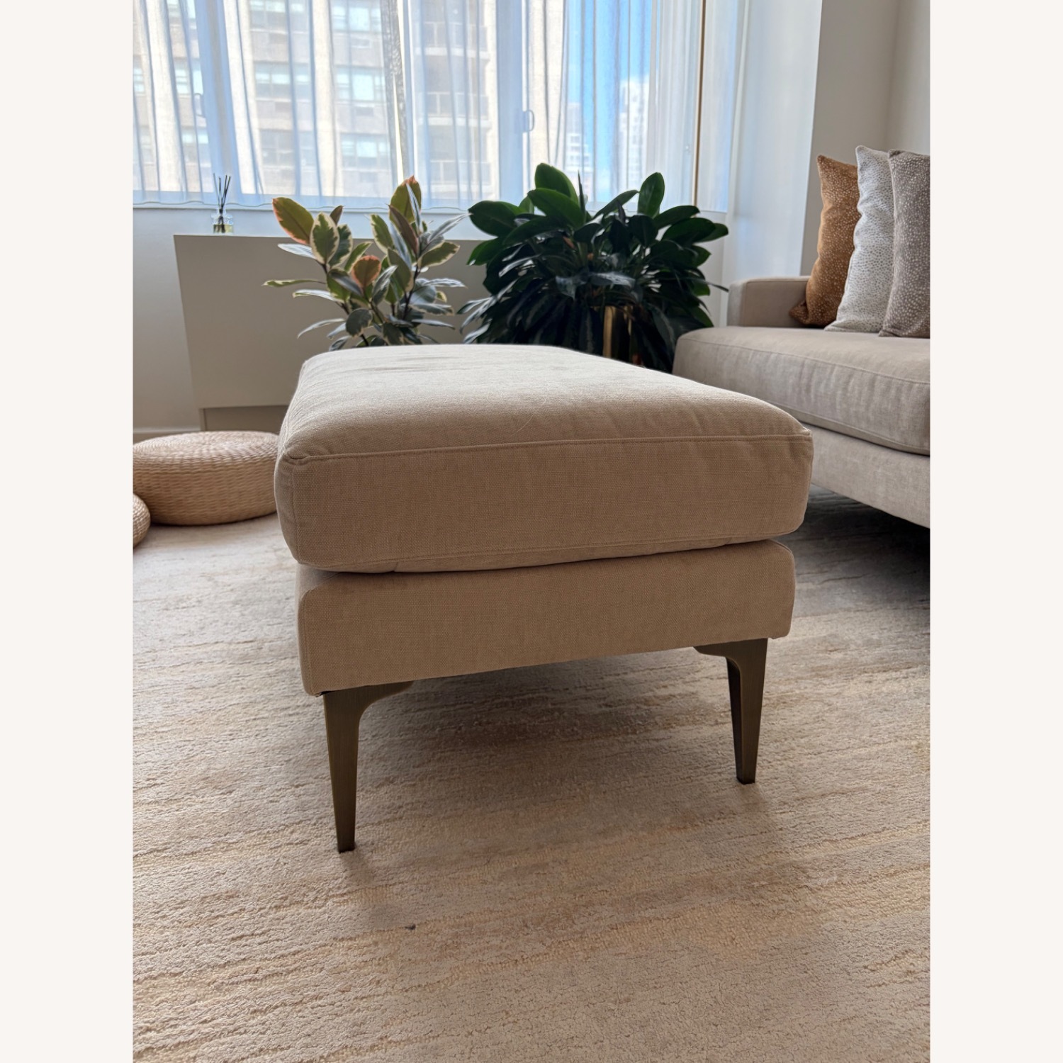West Elm Andes Chair Ottoman - image-3