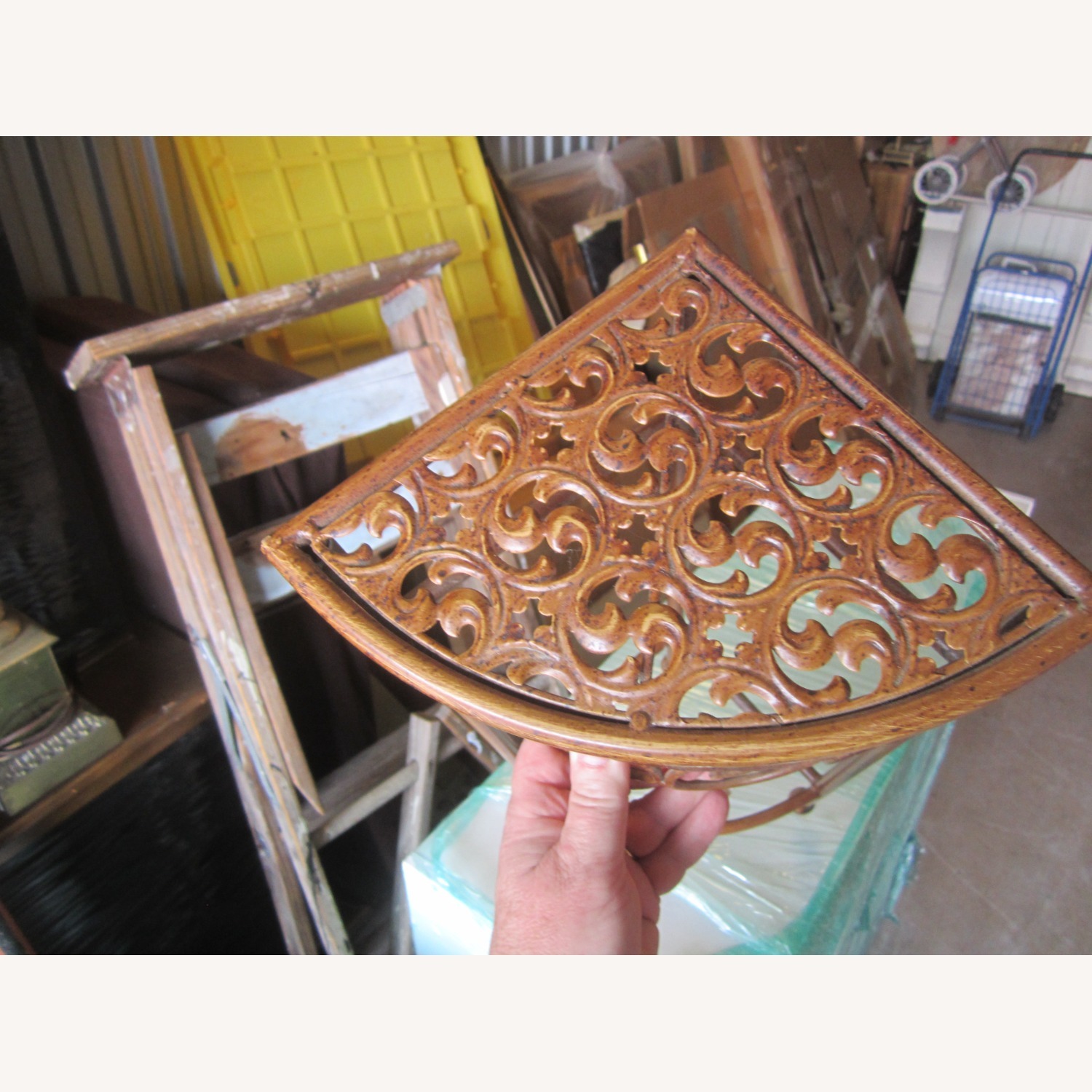 Small Metal Corner Shelf - image-2