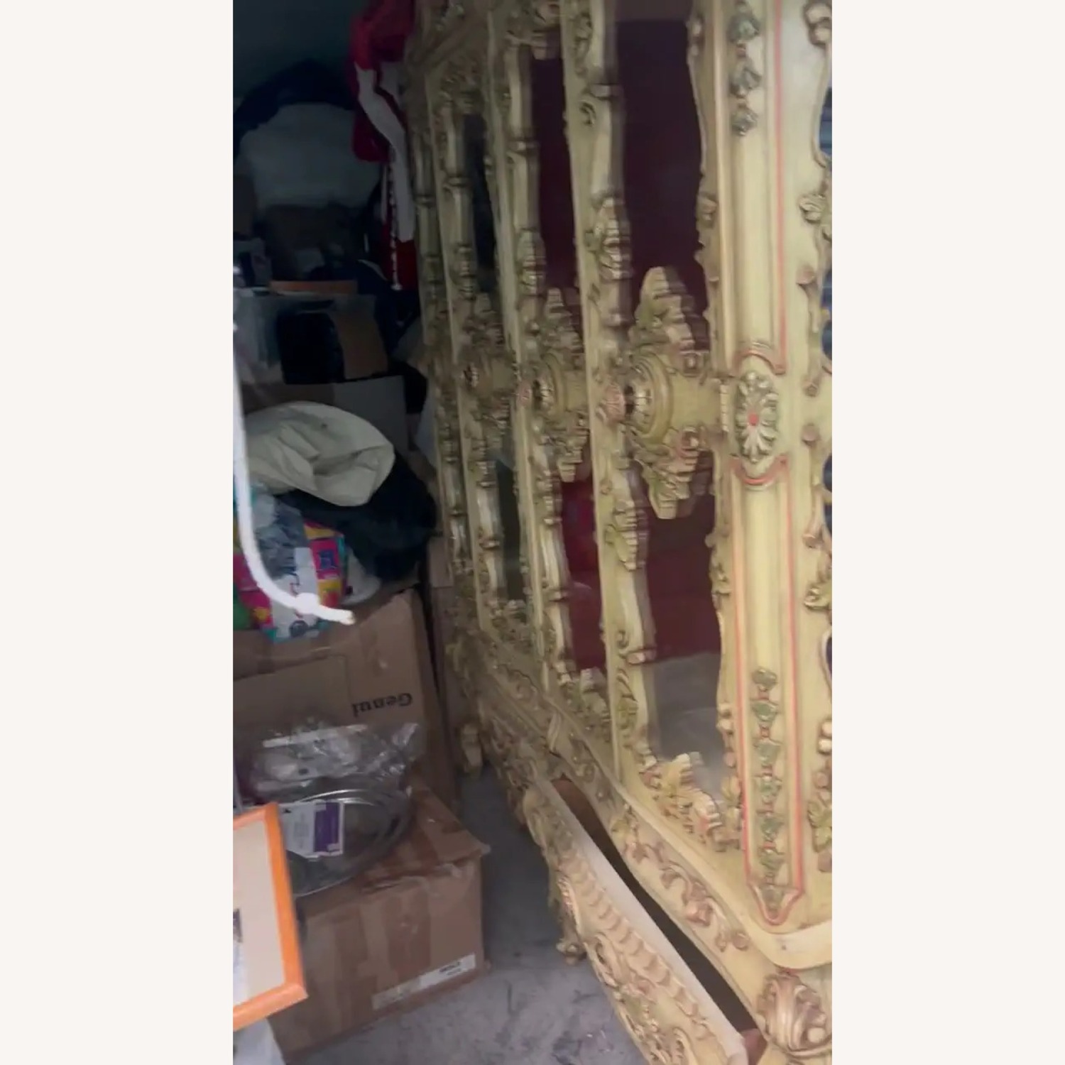 Hand Carved China Cabinet - image-2