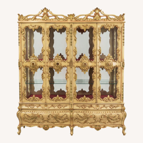 Used Hand Carved China Cabinet for sale on AptDeco