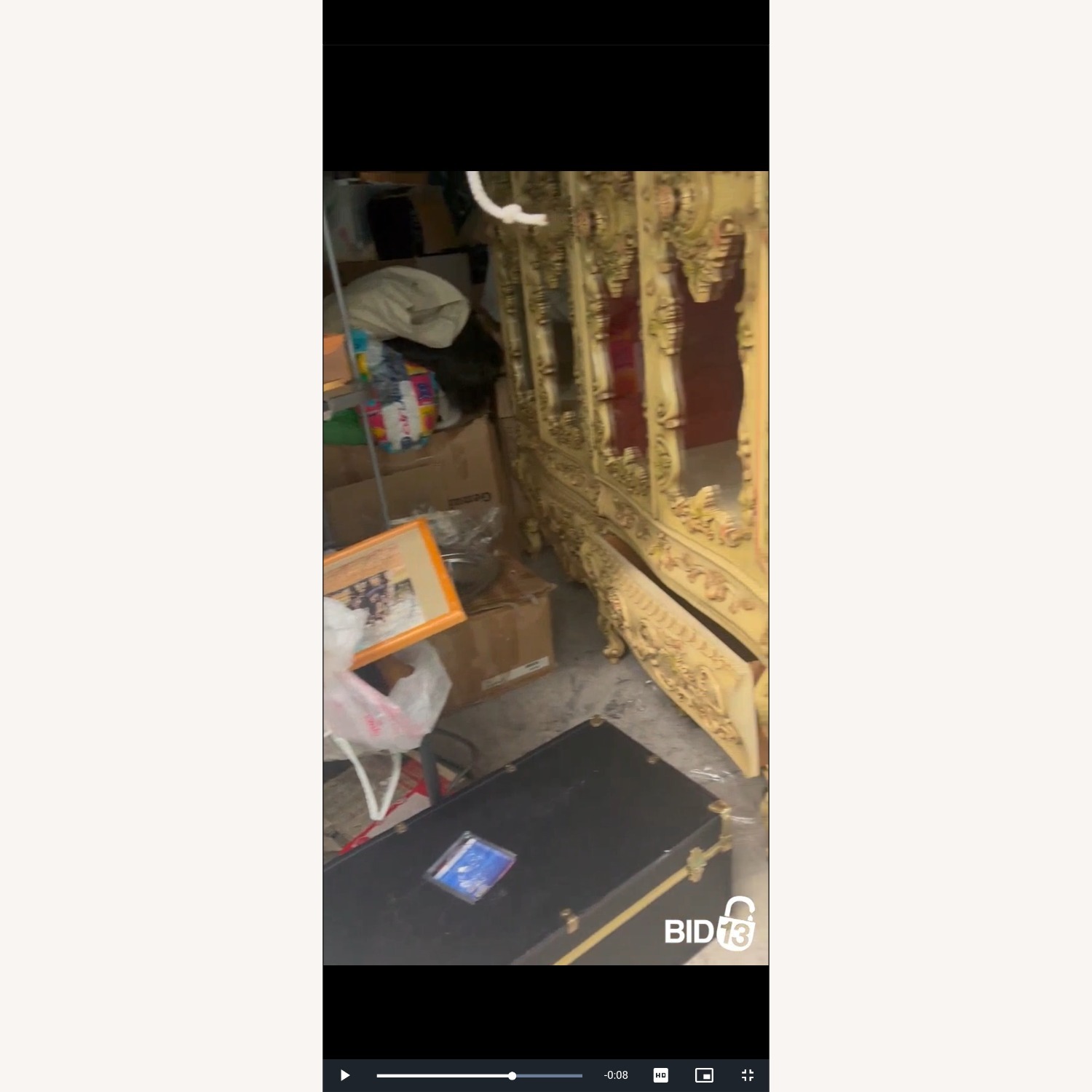 Hand Carved China Cabinet - image-4