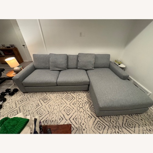 Used Room & Board Metro Blue 3+ Piece Sectional for sale on AptDeco