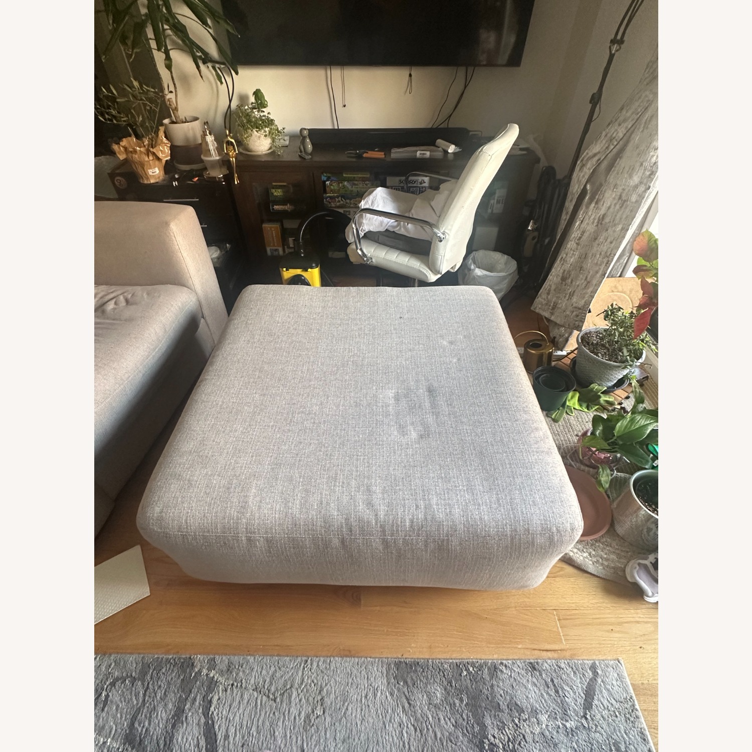 Ashley Furniture Light Gray Fabric Play Chair - image-2