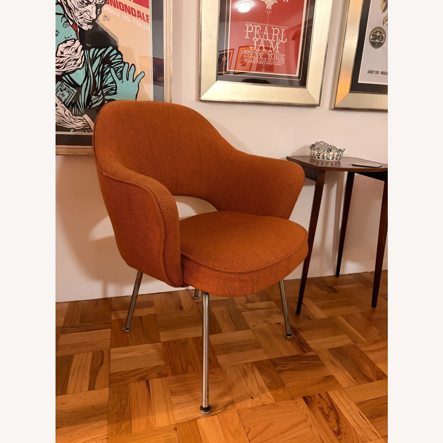 4 Orange Knoll Saarinen Executive Armchairs - image-4