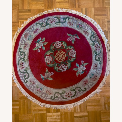 Used Round Vintage Peking Rug 43" for sale on AptDeco