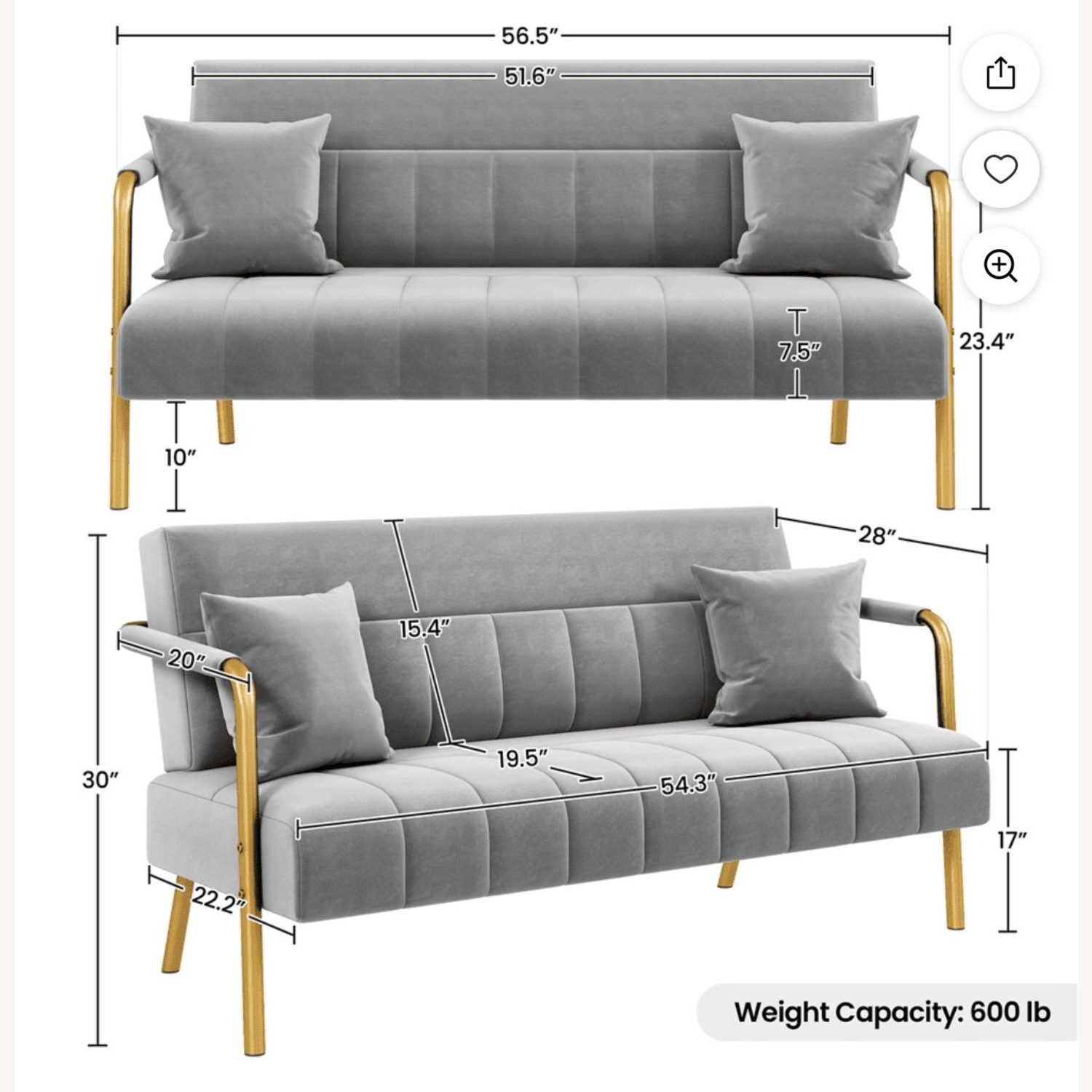 Target Yaheetech Sofa - image-2