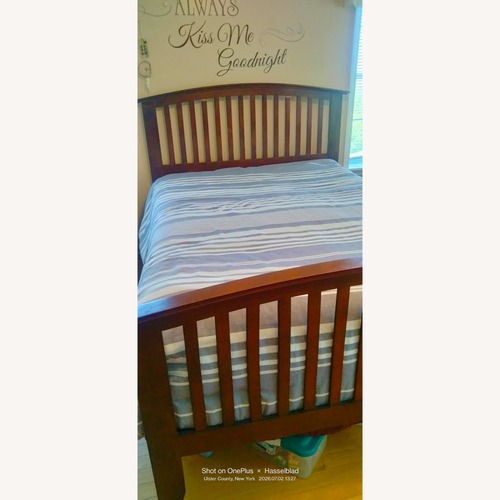 Used Bob's Discount Furniture Dark Brown Full for sale on AptDeco