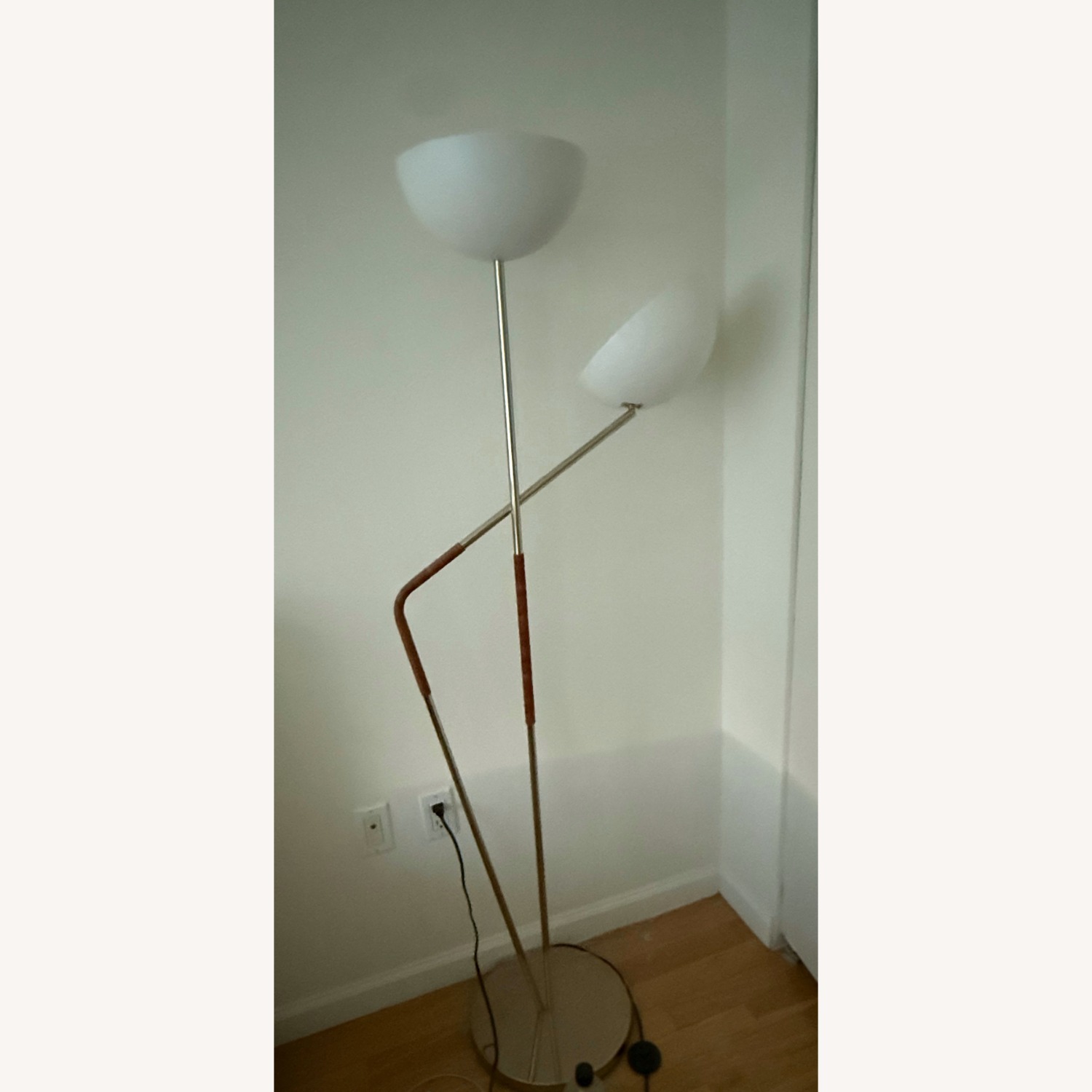 CB2 White Iron Floor Lamp - image-3