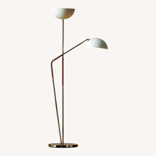 Used CB2 White Iron Floor Lamp for sale on AptDeco