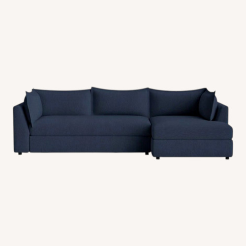 Used Joybird Wilder Blue Fabric Sleeper Sofa for sale on AptDeco