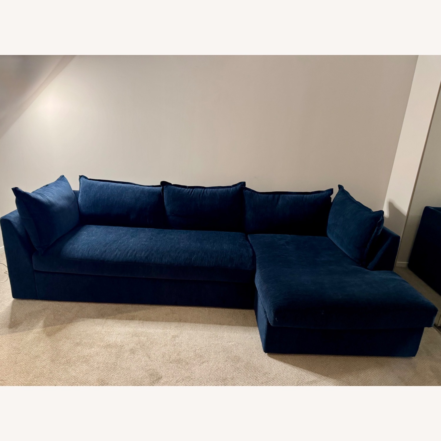Joybird Wilder Blue Fabric Sleeper Sofa - image-4