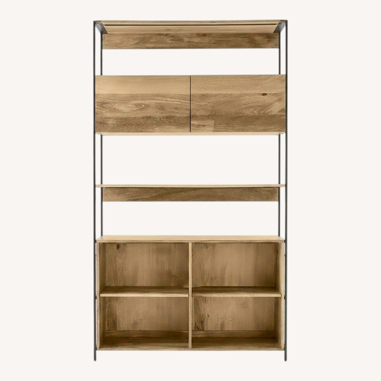 West Elm Natural Wood Wall Shelf - image-0