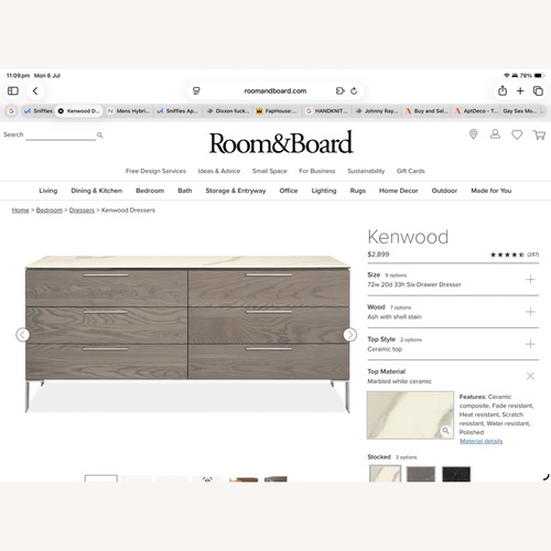 Used Room & Board Kenwood Armoire for sale on AptDeco