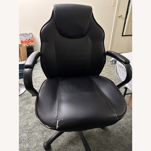 Used Black Leather Office Chair for sale on AptDeco
