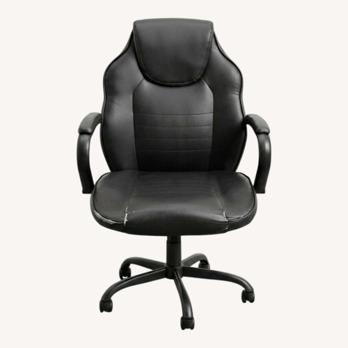 Used Black Leather Office Chair for sale on AptDeco
