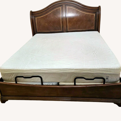 Used Chris Madden Cherry Cal King Bed for sale on AptDeco