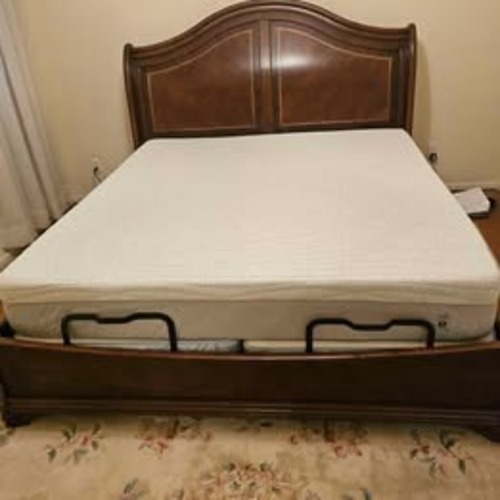 Used Chris Madden Cherry Cal King Bed for sale on AptDeco