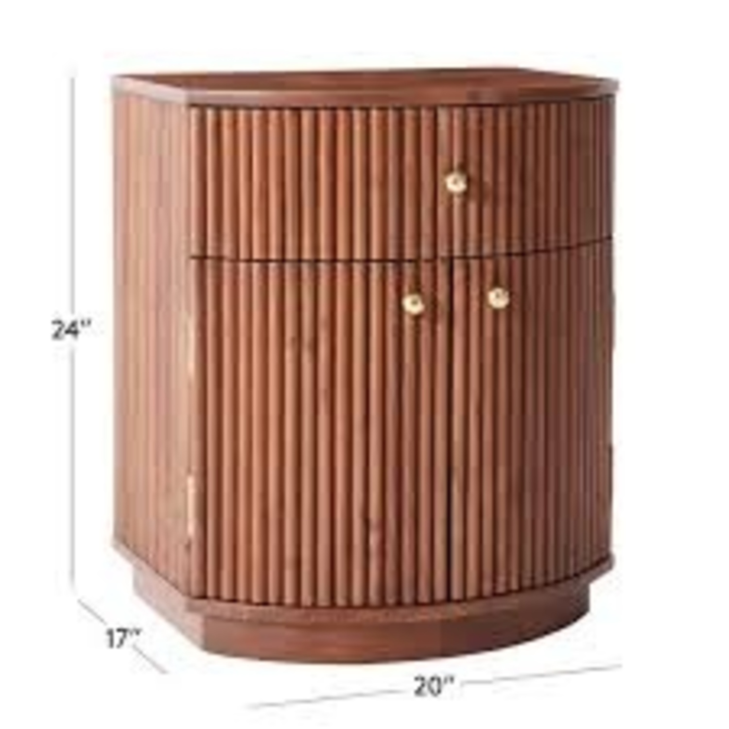 CB2 Dark Brown Wood Nightstand - image-4