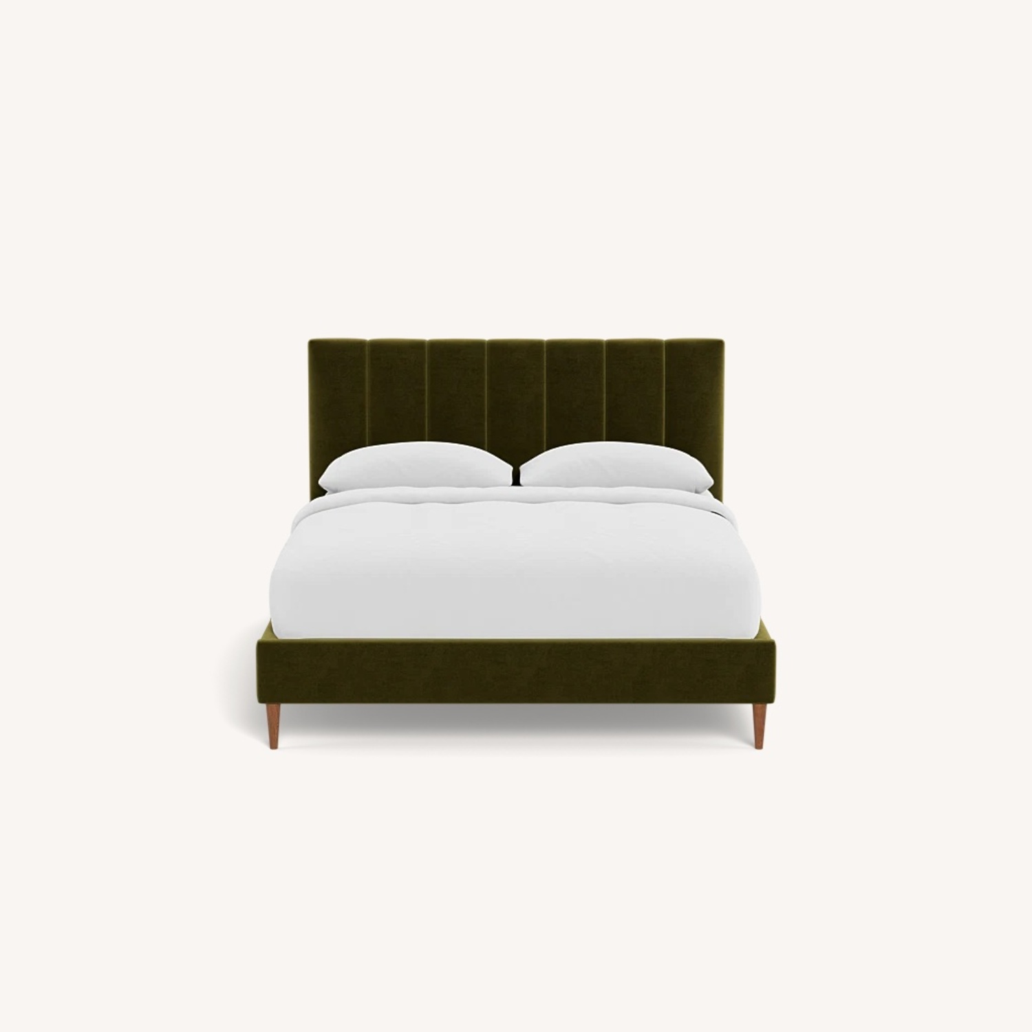 Interior Define Lowen Green Velvet Queen Bed - image-5