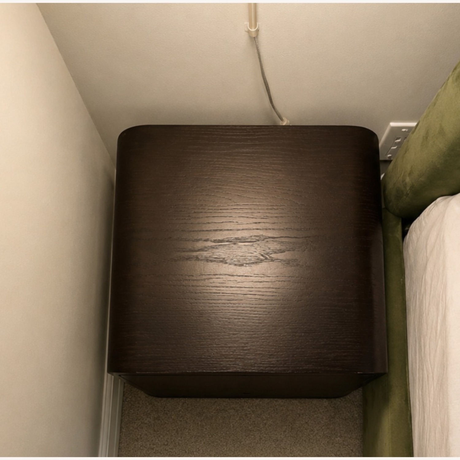 Crate & Barrel Leanne Ford Black Wood Side Tables - image-1