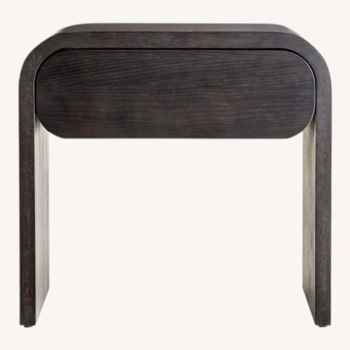 Used Crate & Barrel Leanne Ford Black Wood Side Tables for sale on AptDeco