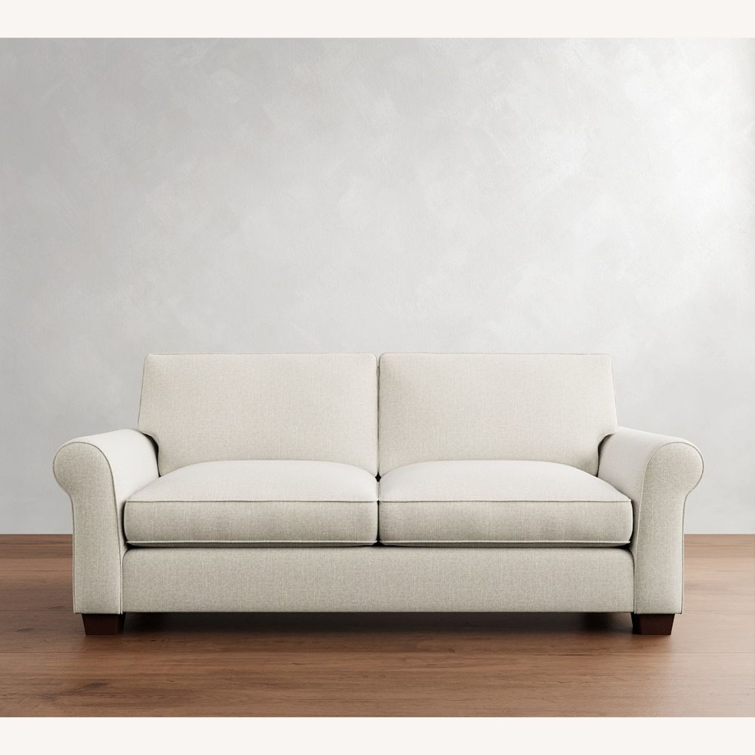 Pottery Barn Buchanan White Twill Buchanan Love Seat - image-5
