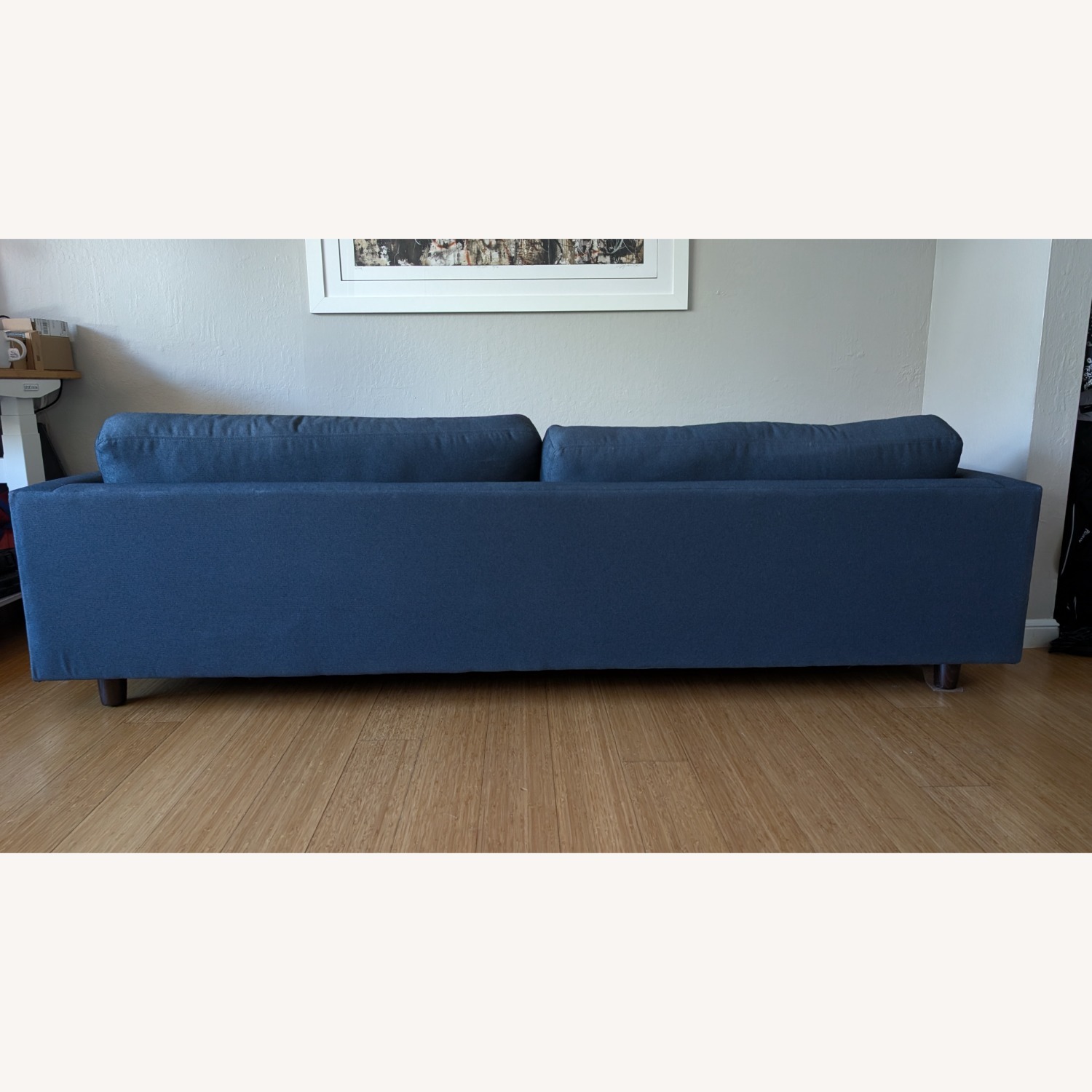 Knoll D'Urso Sofa 7.5' Indigo Hourglass Fabric - image-10