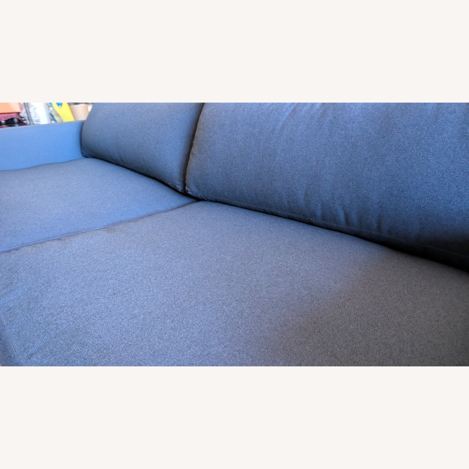 Knoll D'Urso Sofa 7.5' Indigo Hourglass Fabric - image-18