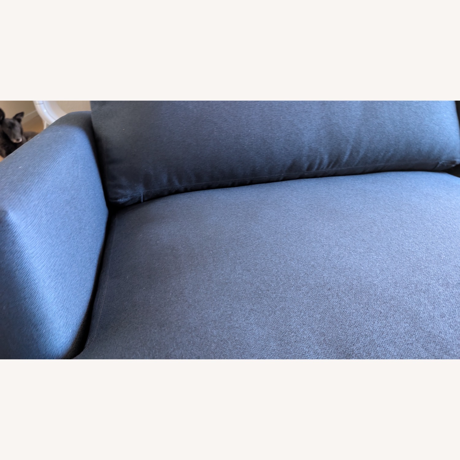 Knoll D'Urso Sofa 7.5' Indigo Hourglass Fabric - image-20