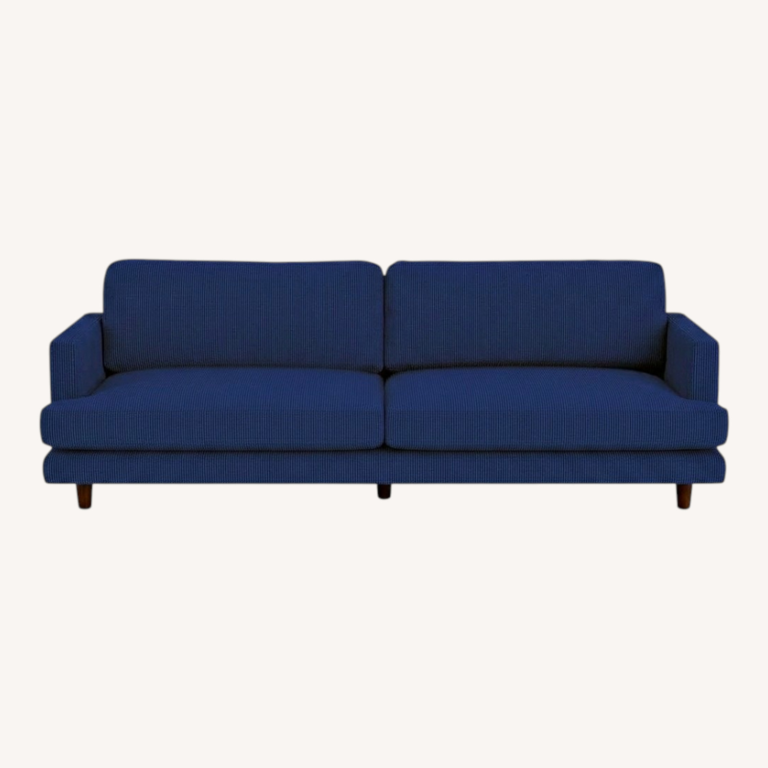 Knoll D'Urso Sofa 7.5' Indigo Hourglass Fabric - image-0