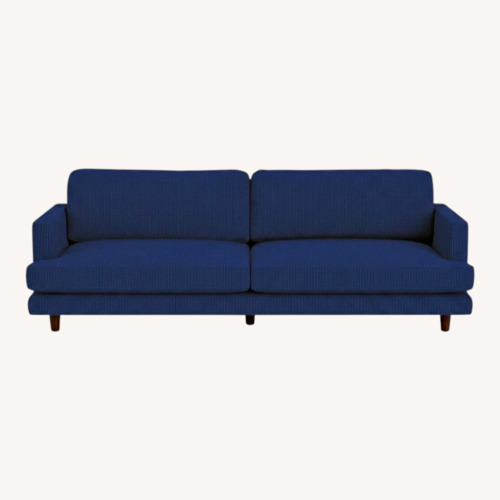 Used Knoll D'Urso Sofa 7.5' Indigo Hourglass Fabric for sale on AptDeco