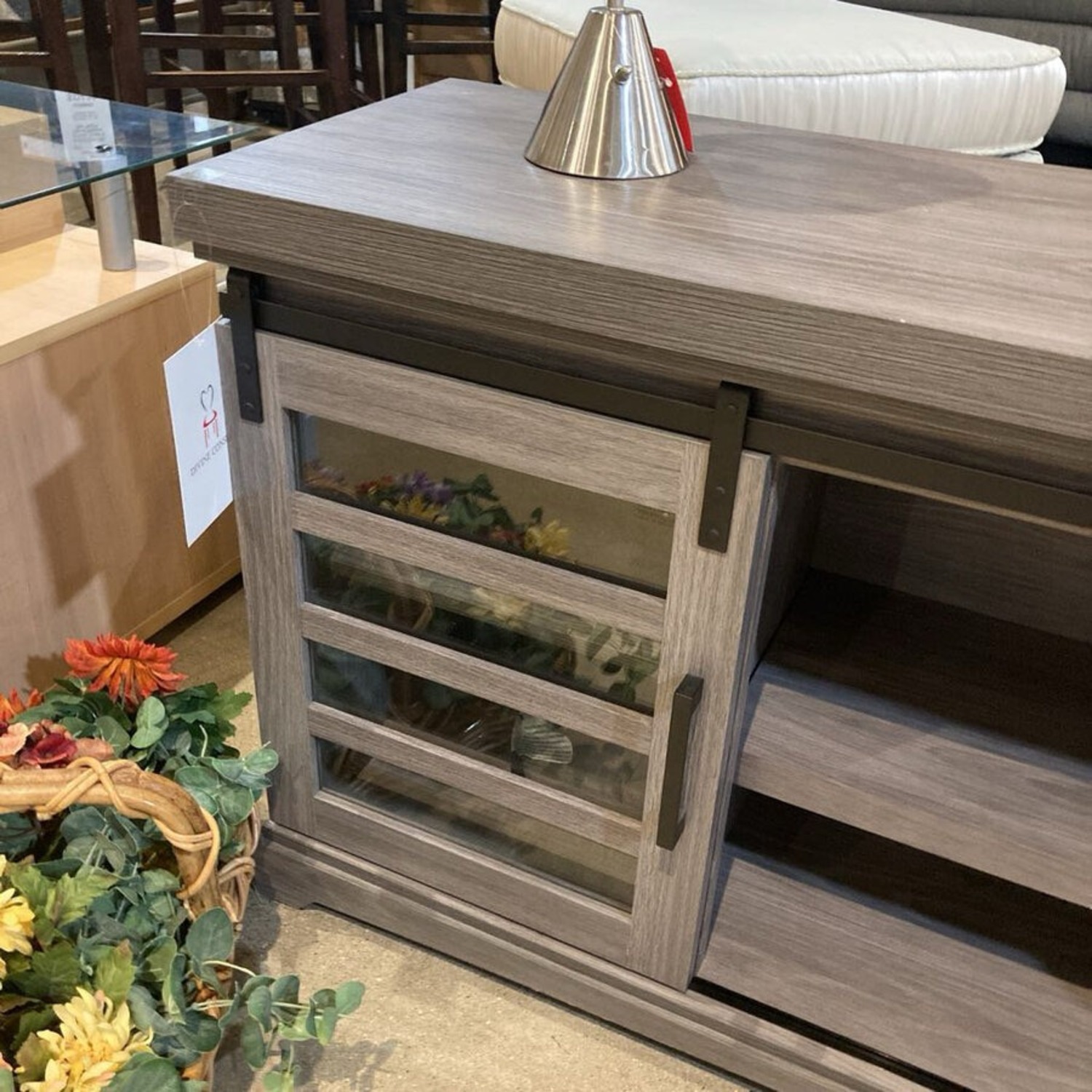 Bell'O Sliding Door Tv Stand Media Console - image-5