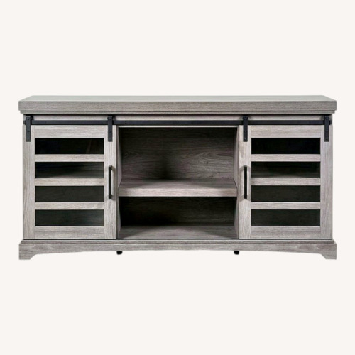 Used Bell'O Sliding Door Tv Stand Media Console for sale on AptDeco