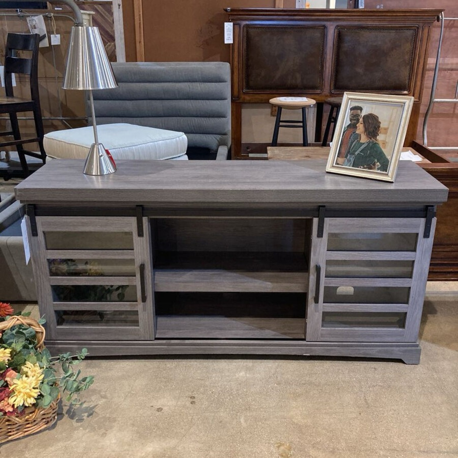 Bell'O Sliding Door Tv Stand Media Console - image-3