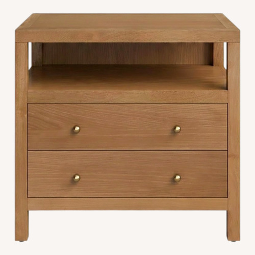 Used Celine 2-Drawer Nightstand Honey/Gold for sale on AptDeco