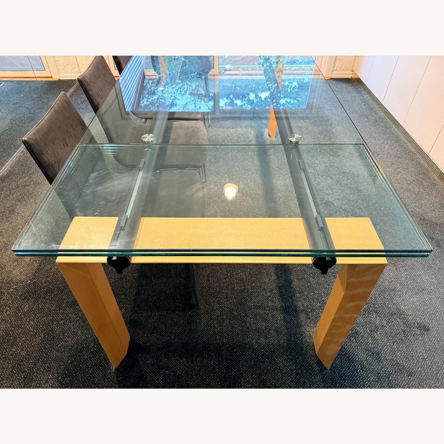 Elegant Glass Dinning Room Table Set - image-4