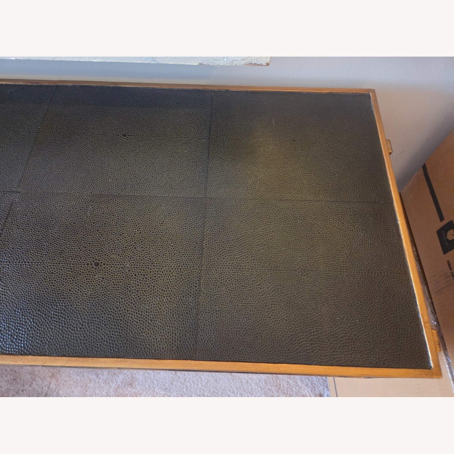 Coleman Shagreen Leaf Green 64" Console Table - image-8