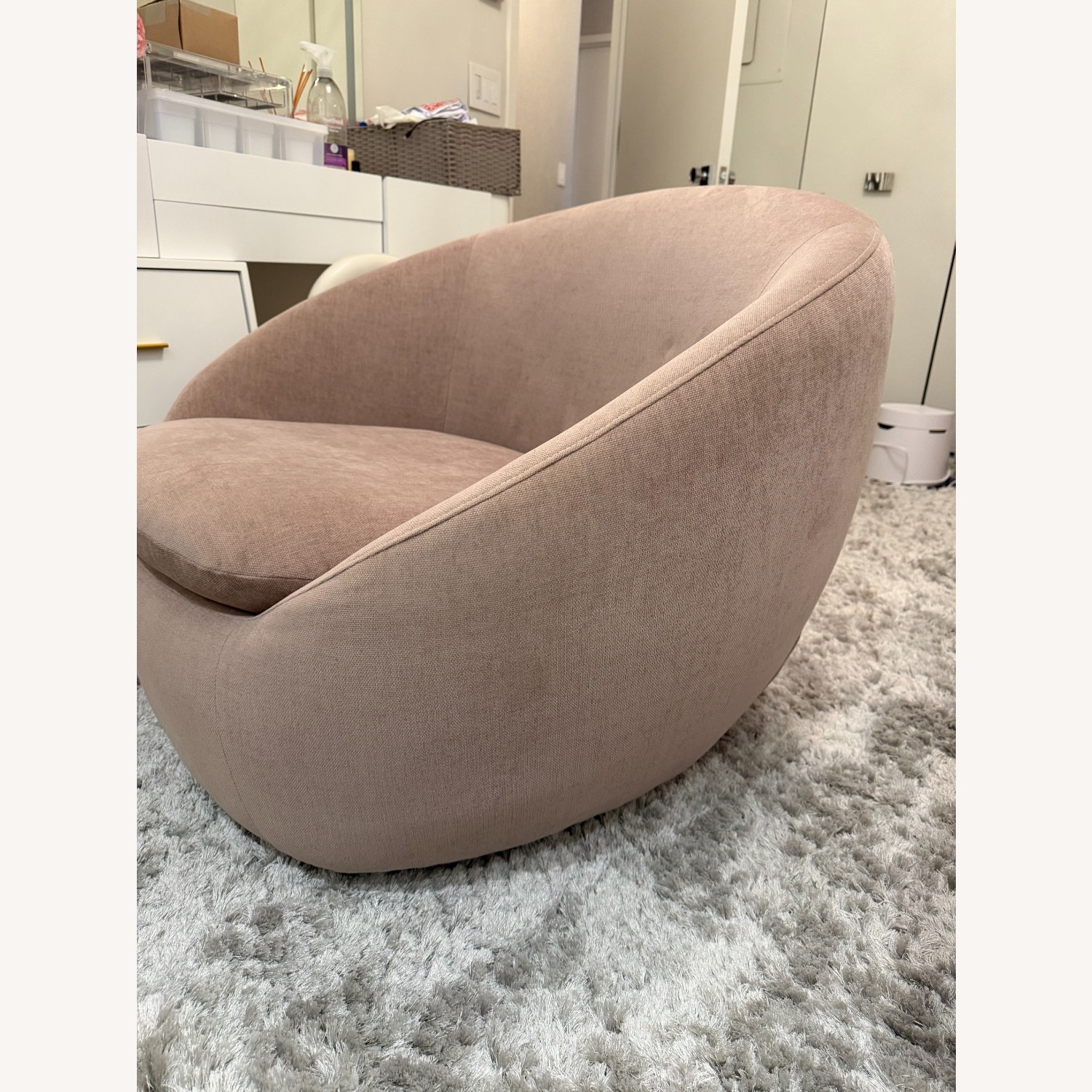 West Elm Velvet Accent Chair - image-1