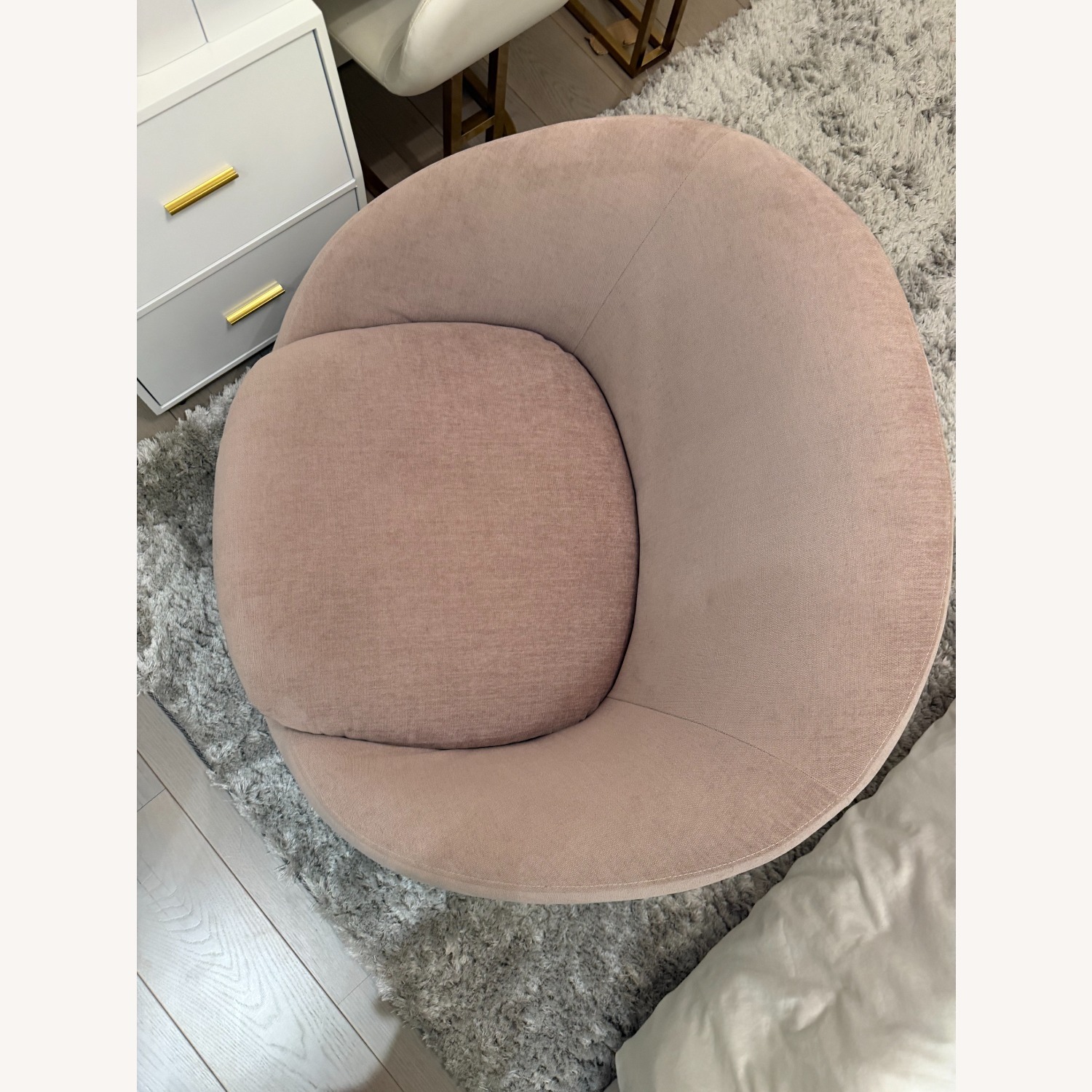 West Elm Velvet Accent Chair - image-4