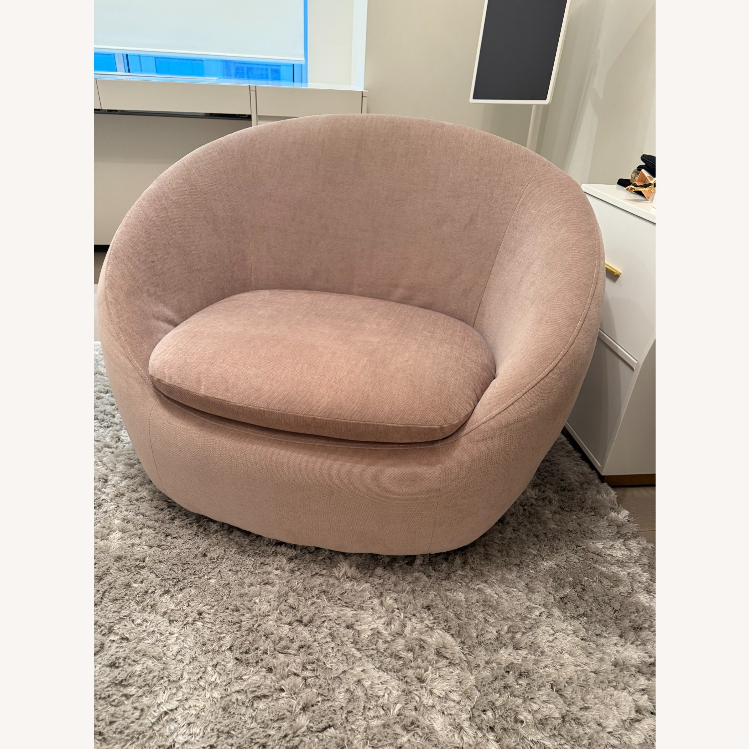 West Elm Velvet Accent Chair - image-5