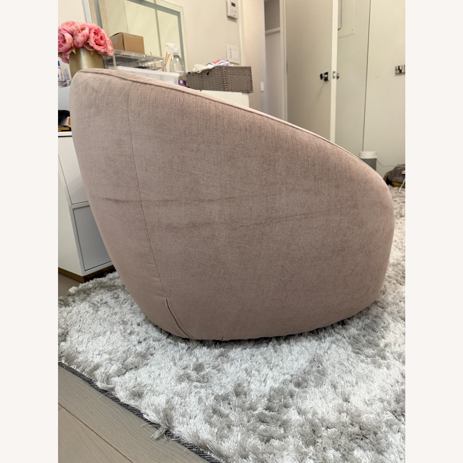 West Elm Velvet Accent Chair - image-3