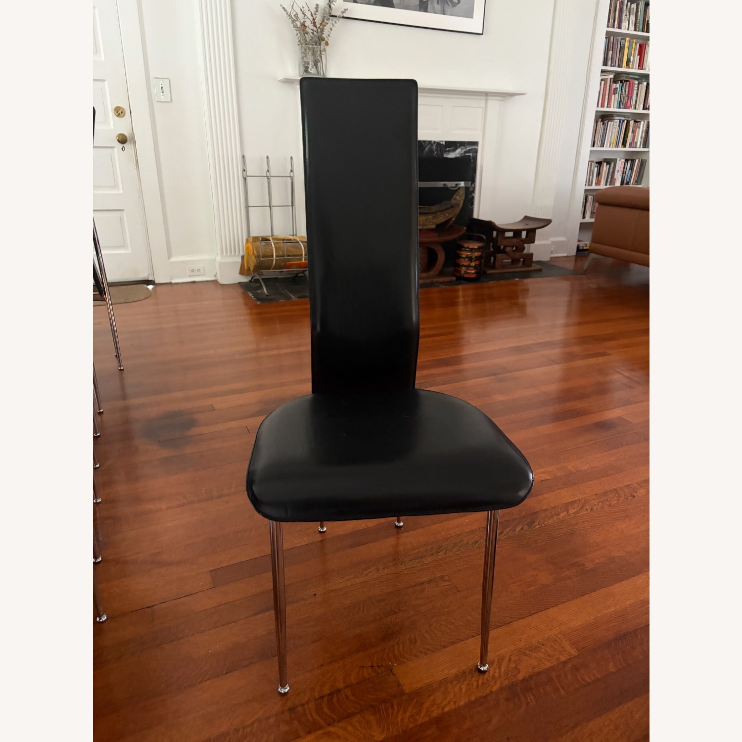 Wood Dining Table with 12 Leather Chairs - image-5