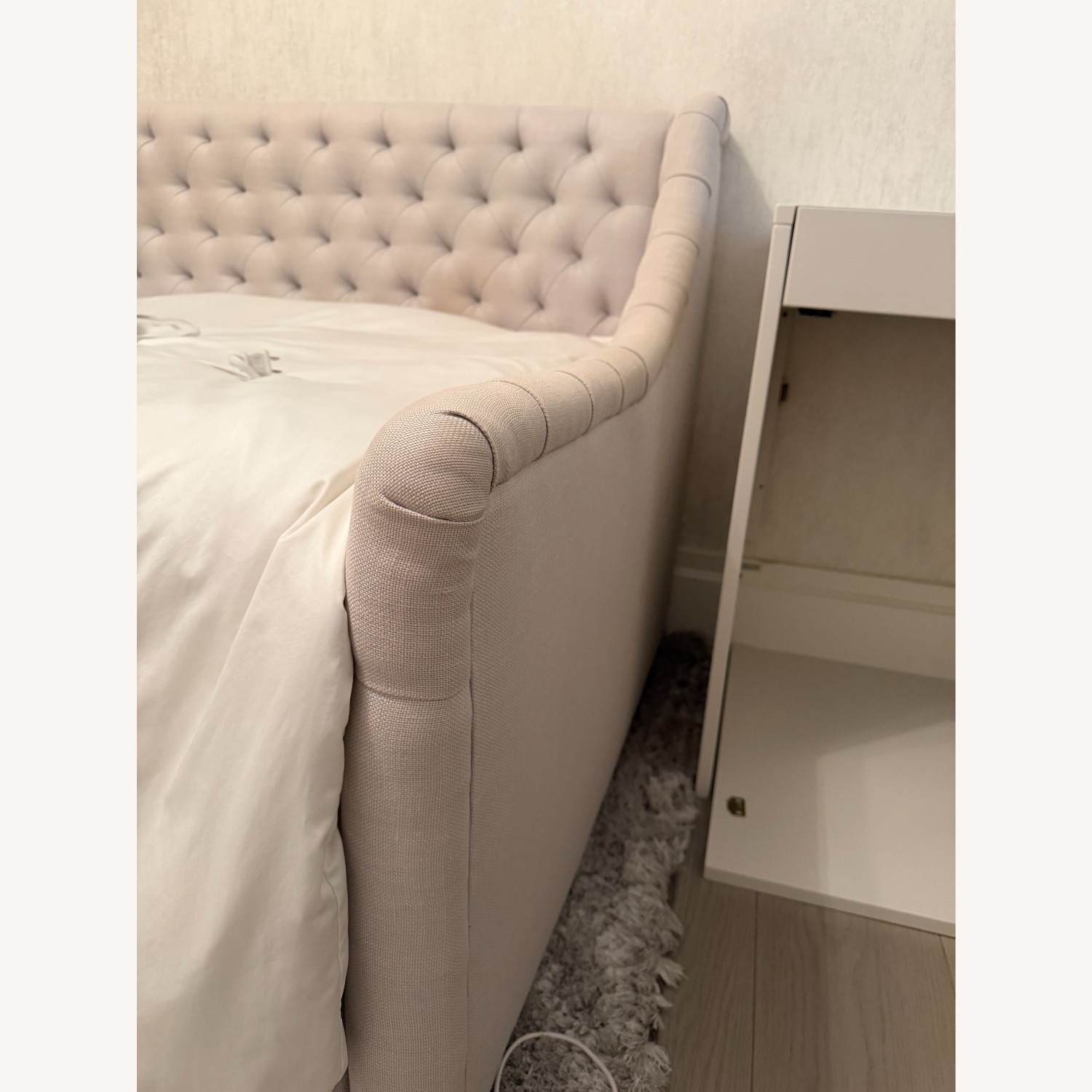 Restoration Hardware Light Gray Linen Daybed - image-2