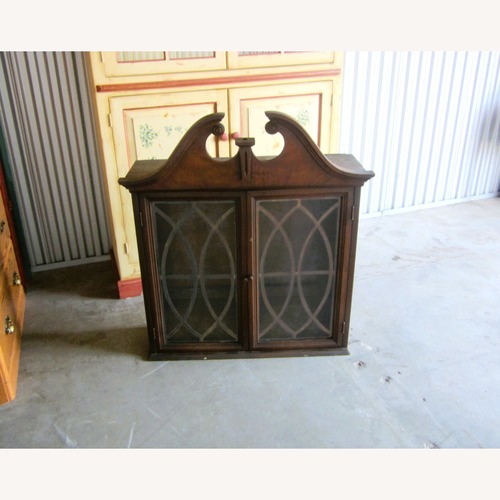 Used Vintage/Antique Finds Dark Brown Wood Bookcase for sale on AptDeco