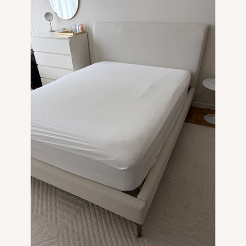 Used West Elm | Andes Queen Bed W Metal Legs for sale on AptDeco