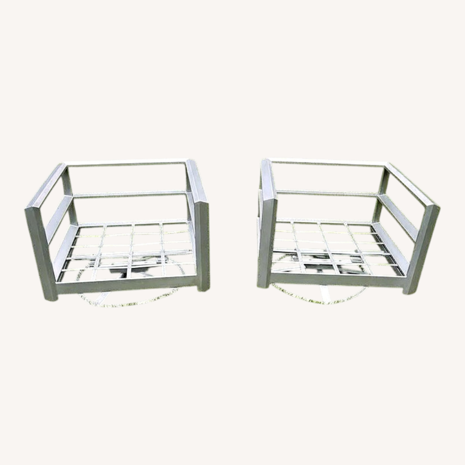 Modern Castelle Outdoor Swivel Chair Set - image-0