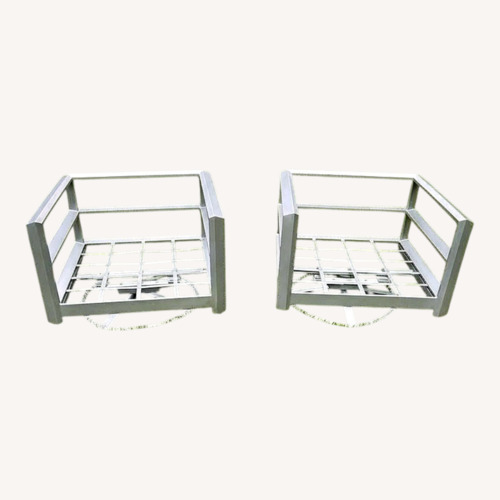 Used Modern Castelle Outdoor Swivel Chair Set for sale on AptDeco