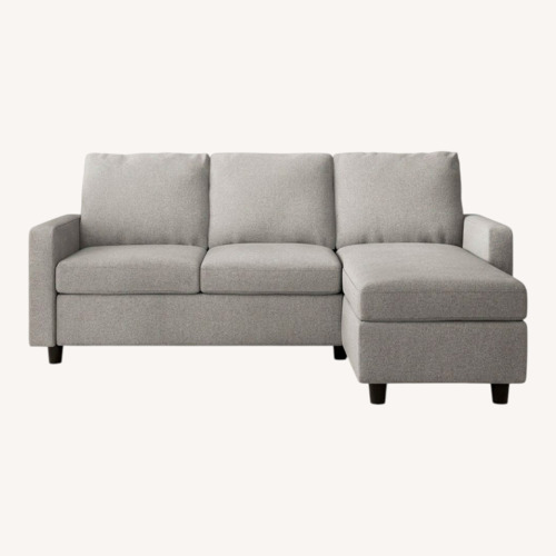 Used Dark Gray Fabric 2 Piece Sectional for sale on AptDeco